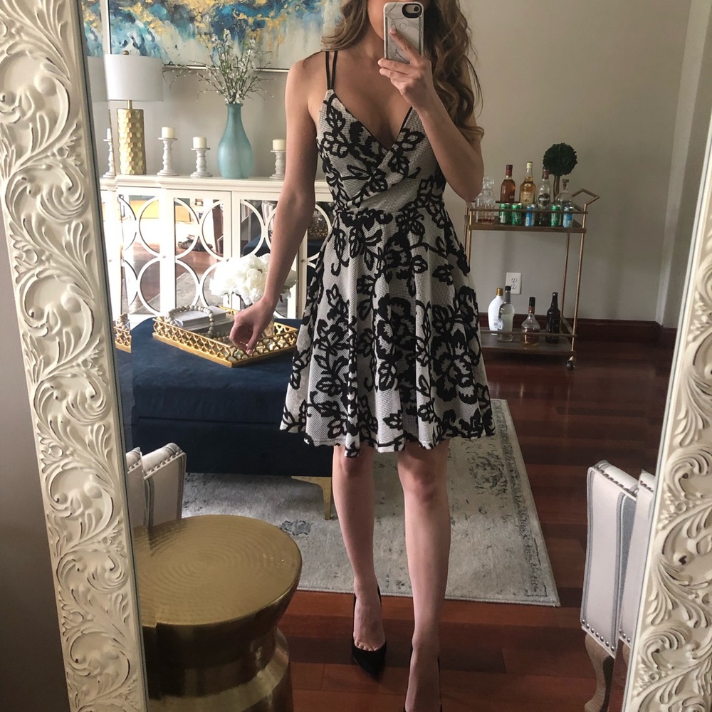 Black and white dress